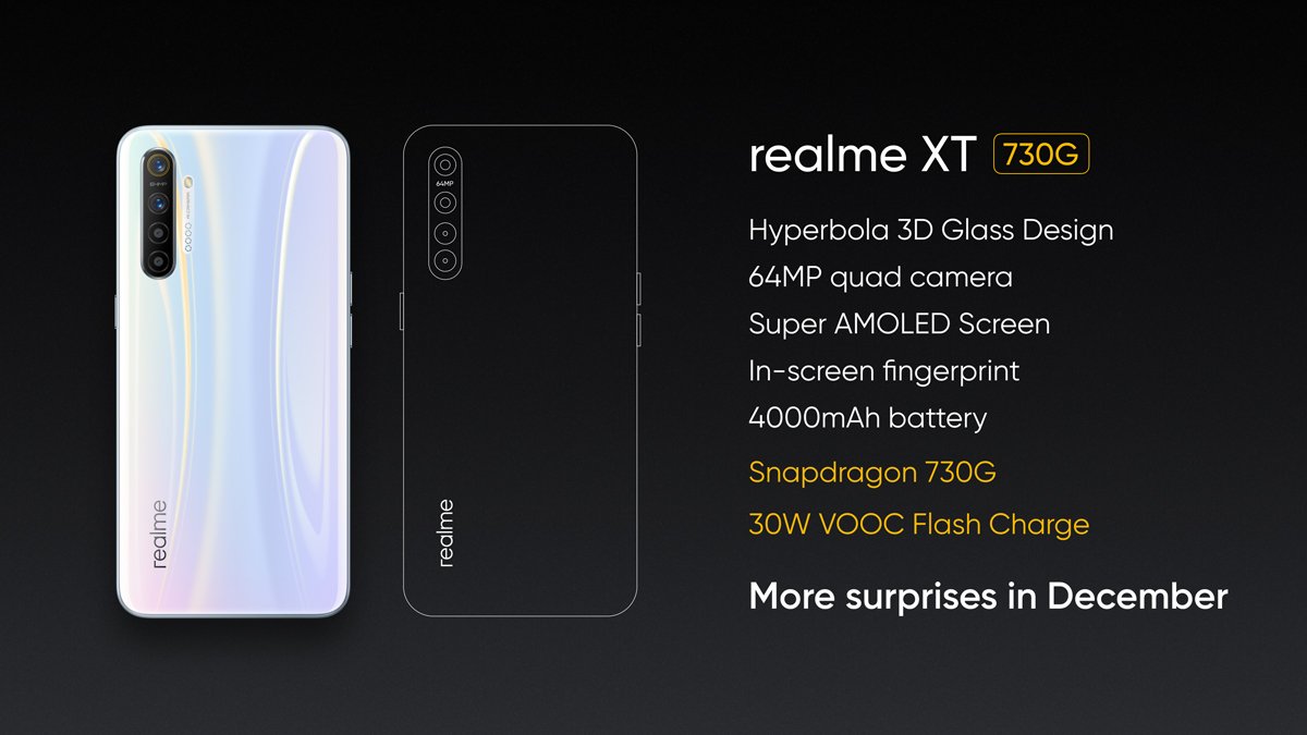 Varian Realme XT dengan Snapdragon 730G Segera Hadir