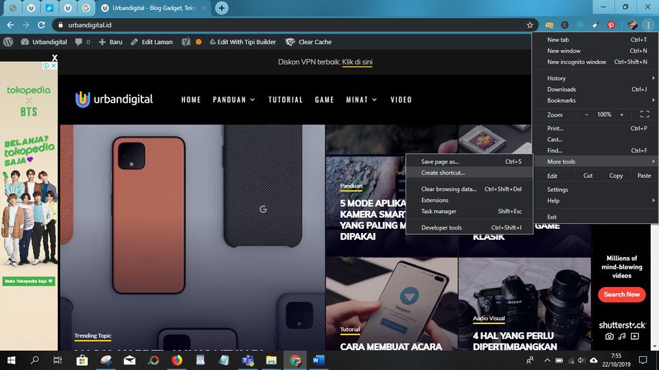 Cara Mudah Menambahkan Website ke Taskbar Windows