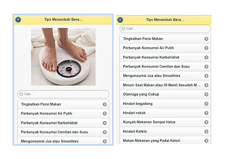 Bosan Kurus? Cobalah Beberapa Aplikasi Penggemuk Badan Ini