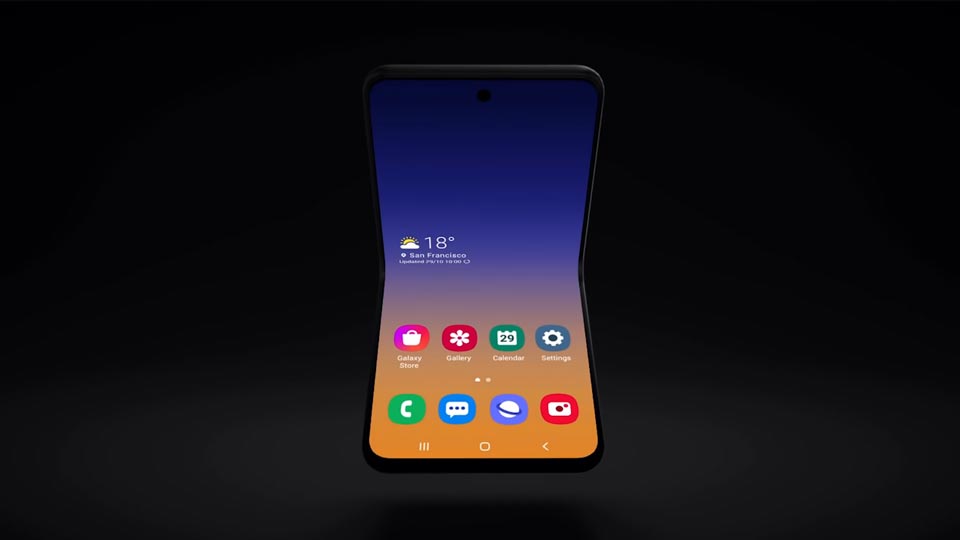 samsung galaxy fold clamshell