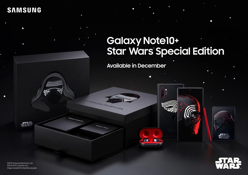 Galaxy Note 10 plus Star Wars Edition Full Package