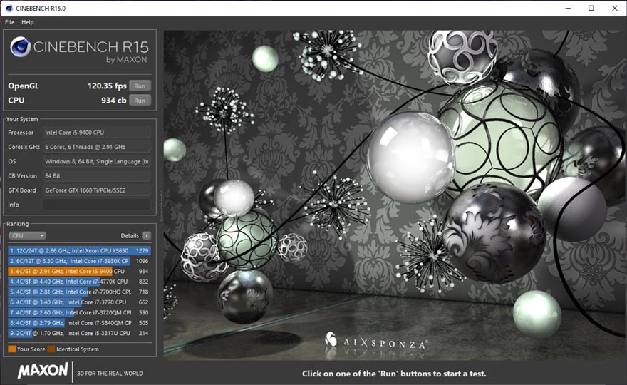 Hasil uji coba rog strix gl10cs cinebench r15
