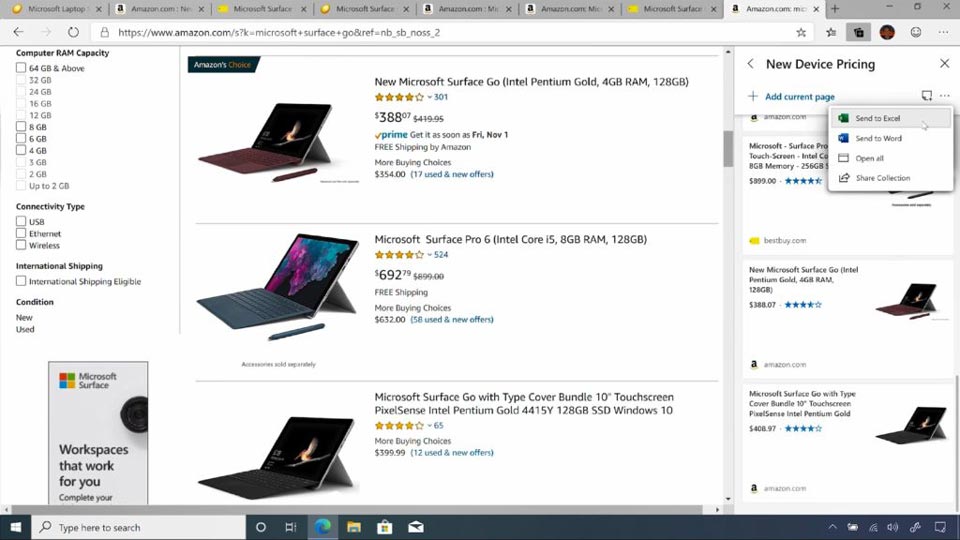 fitur koleksi microsoft edge