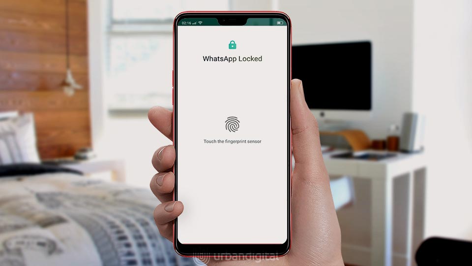 mengunci whatsapp dengan sidik jari