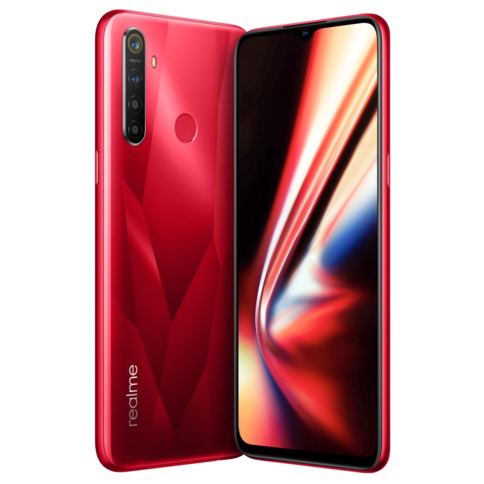 realme 5s Crystal red