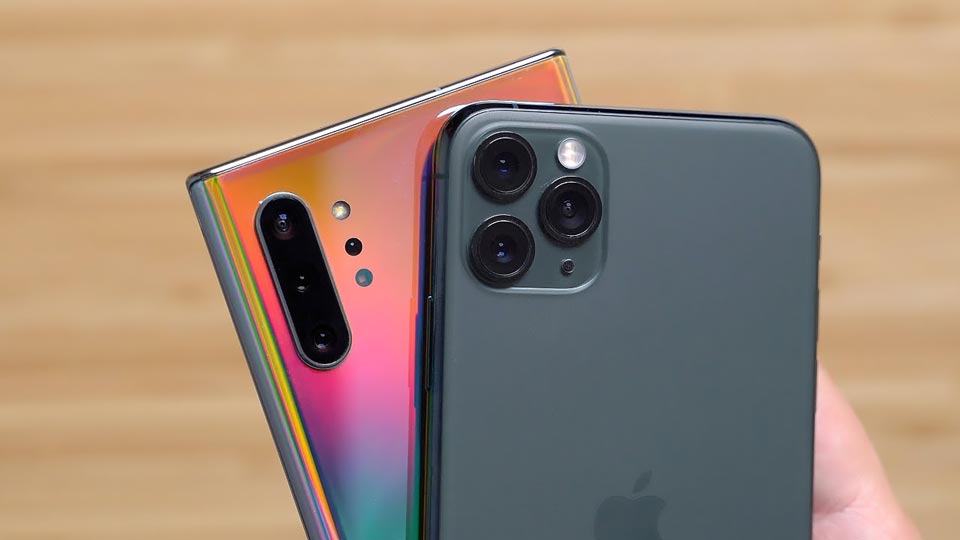samsung galaxy note 10 vs iphone 11 max pro