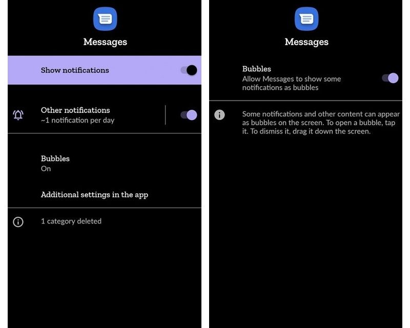 Google Uji Coba Fitur Bubbles di Aplikasi Messages Android 10