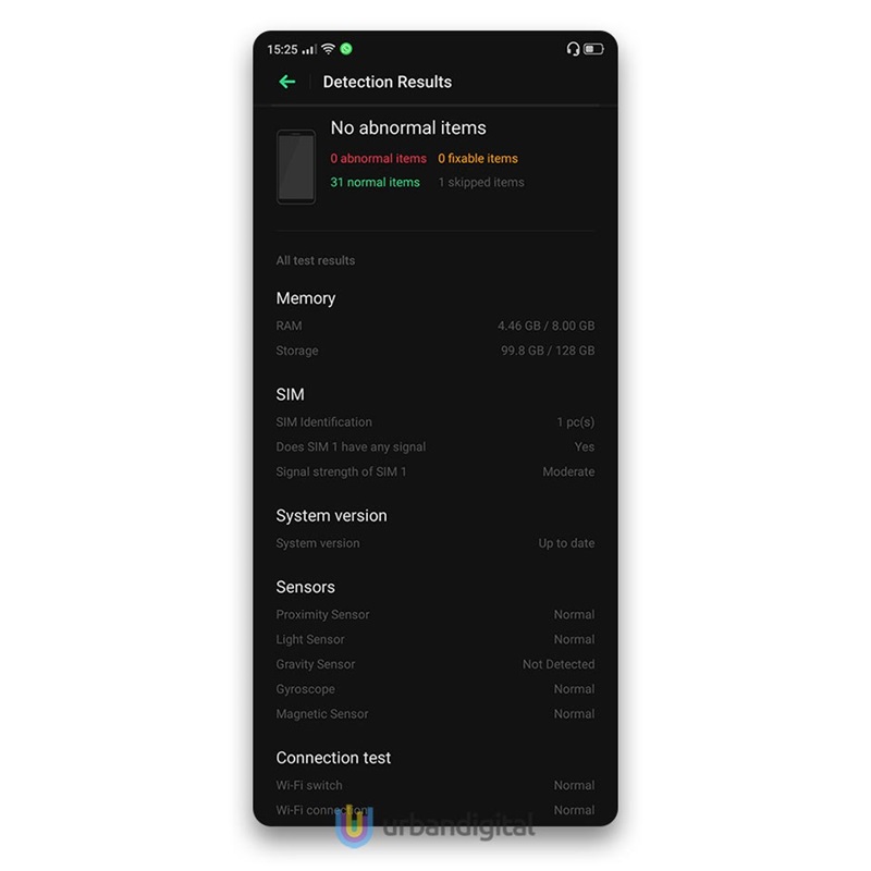 Cara Cek Komponen Ponsel Realme 5 Pro di Phone Manager 13
