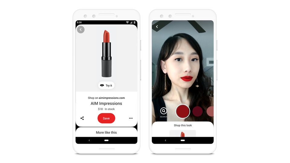 Pinterest Sekarang Punya Fitur Coba Makeup Bernama 'Try On'