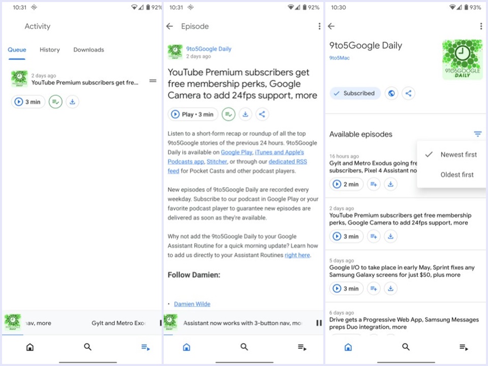Google Podcast Akan Tambahkan Fitur Baru Berupa Daftar Antrian