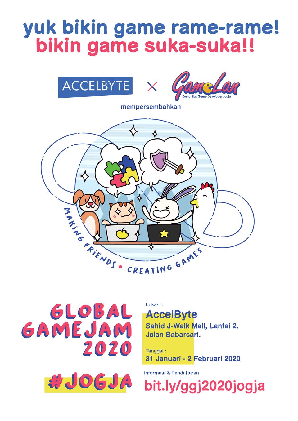 Global Game Jam 2020 Bakal Hadir di Jogja 31 Januari 2020