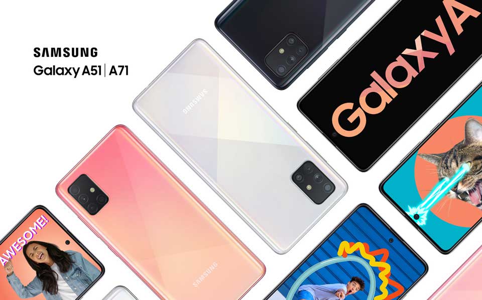 smartphone samsung galaxy a51 a71