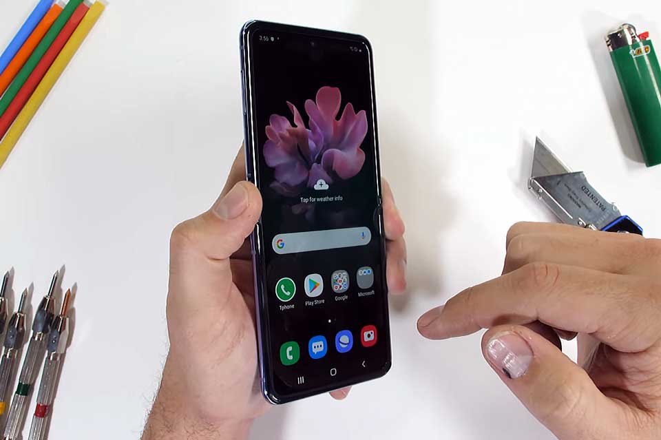tes samsung galaxy z flip