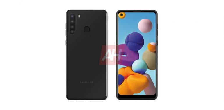 Samsung Galaxy A21 leaked render featured