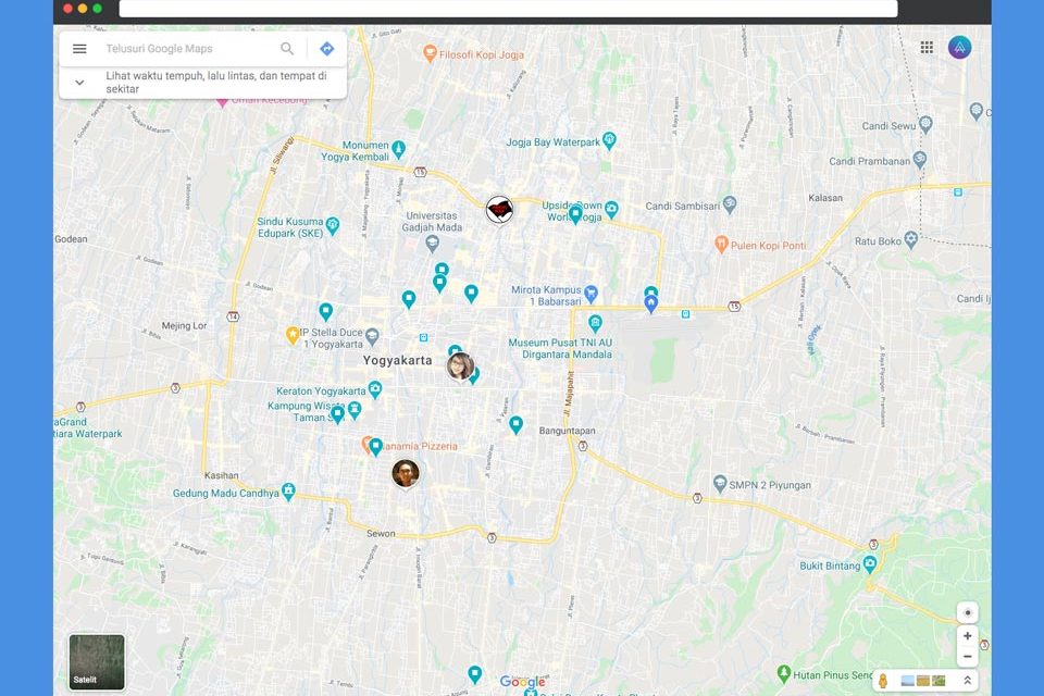 memantau wfh di google maps