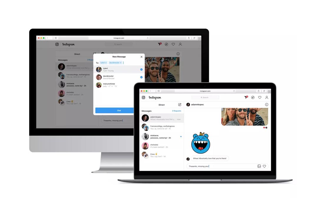 dm instagram web