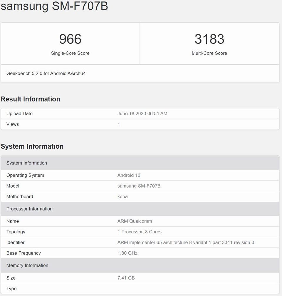 Pakai Snapdragon 865, Seperti Ini Bocoran Samsung Galaxy Z Flip 5G