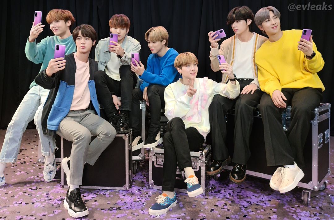 Render Samsung Galaxy S20+ BTS Edition Bocor! Begini Tampilannya