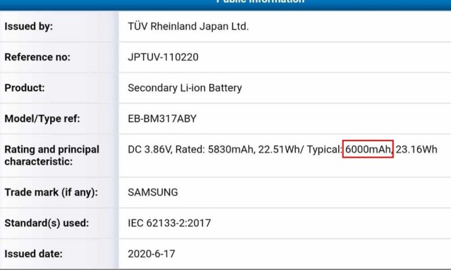 RUMOR! Samsung Galaxy M31s Siap Ditenagai Baterai Jumbo 6000mAh