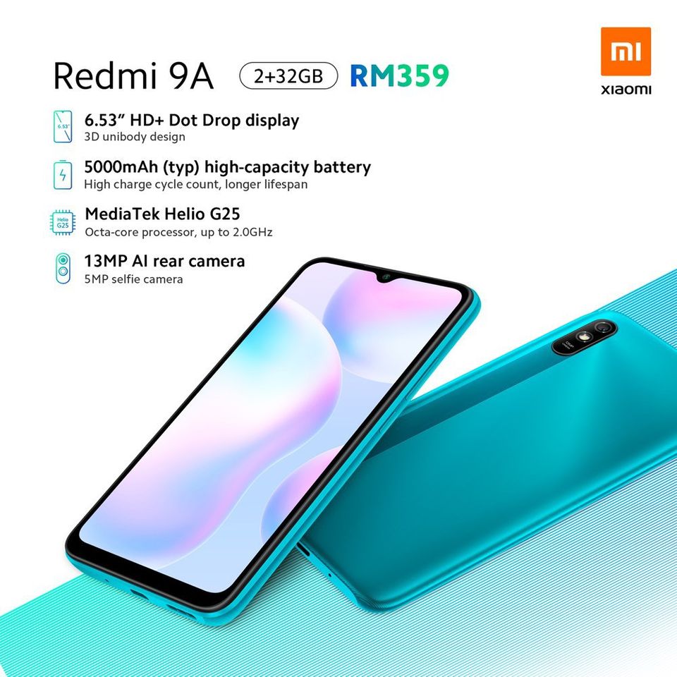Xiaomi Redmi 9A dan 9C Resmi Meluncur dengan Baterai 5000mAh