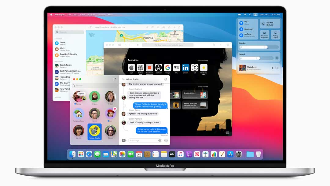 tampilan macOS Big Sur dari Apple WWDC 2020