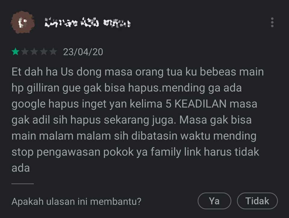 Semua Protes! Ini Review Kocak Aplikasi 'Google Family Link Untuk Anak'