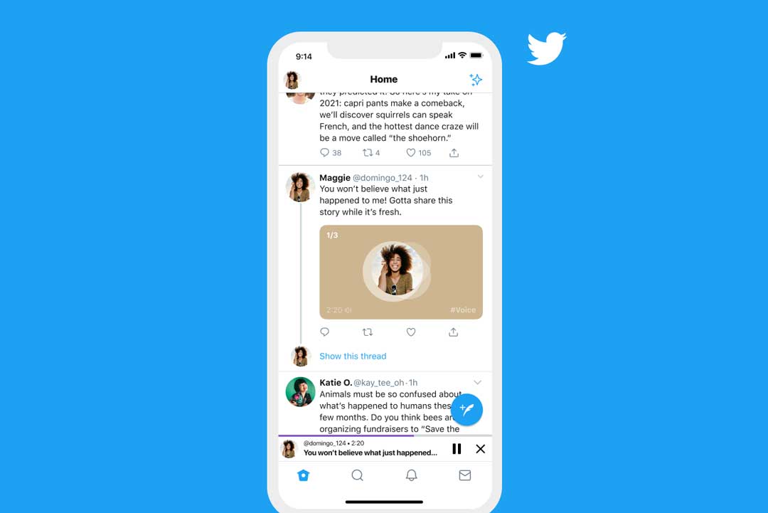 Twitter Hadirkan Fitur Kicauan Dengan Suara di Aplikasi iOS