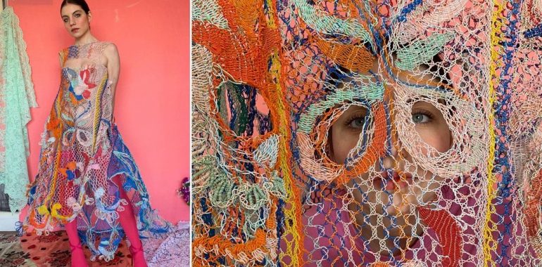 KEREN! Desainer Ini Ciptakan Gaun Cantik dari Kabel Listrik Bekas