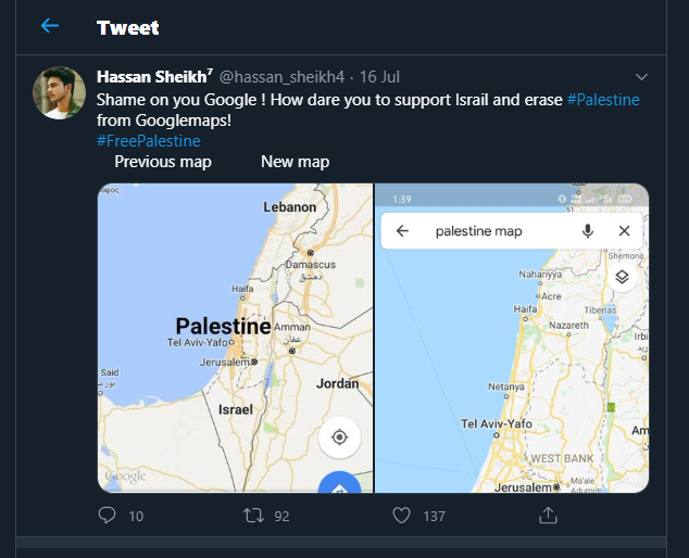 HEBOH! Palestina Dihapus Google Maps, Begini Ceritanya