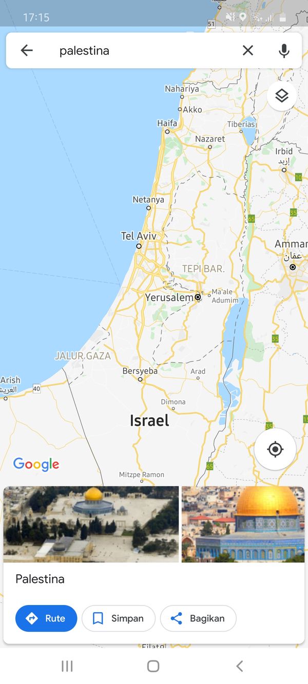 HEBOH! Palestina Dihapus Google Maps, Begini Ceritanya