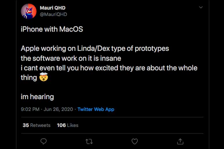 rumor iphone desktop
