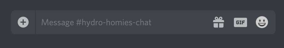 menggunakan kotak ketikan di Discord