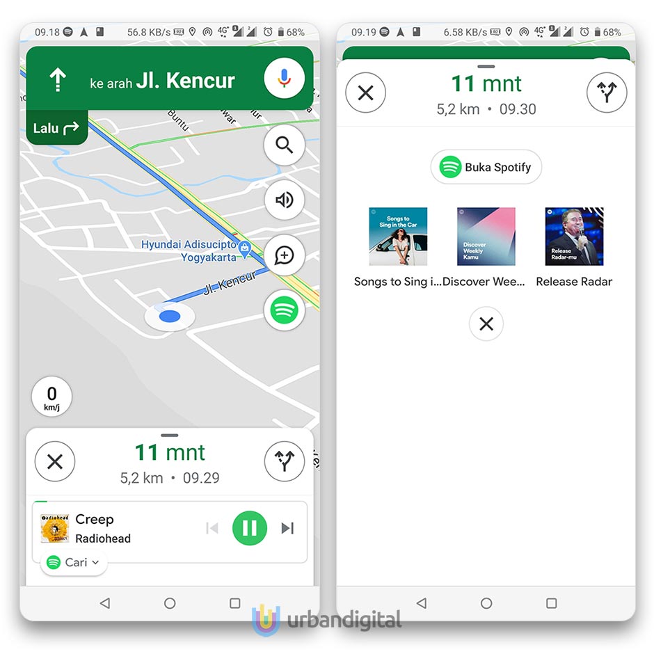 Cara Memasang dan Memakai Spotify di Google Maps