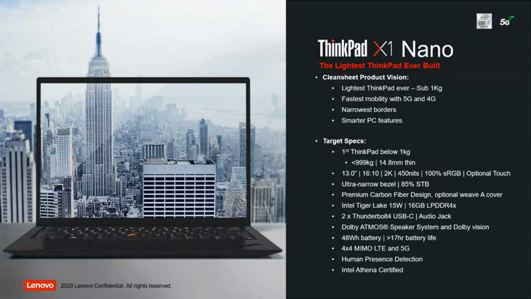 Lini Laptop Lenovo 2020 Bocor, Termasuk ThinkPad X1 Nano Yang Seksi
