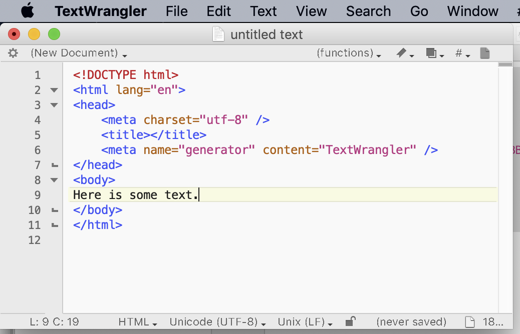 aplikasi untuk menulis script html