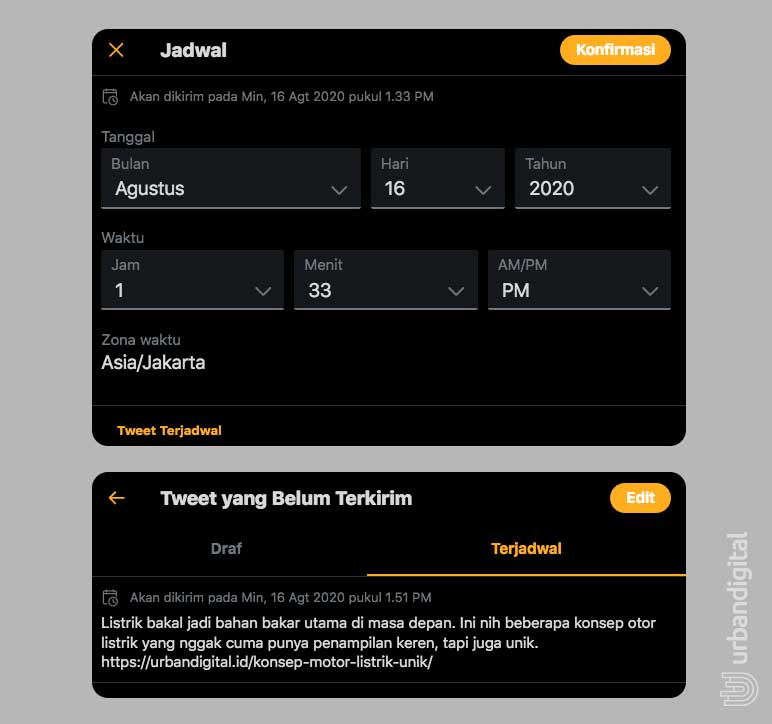 Cara Menggunakan Fitur Jadwal Tweet di Aplikasi Web Twitter