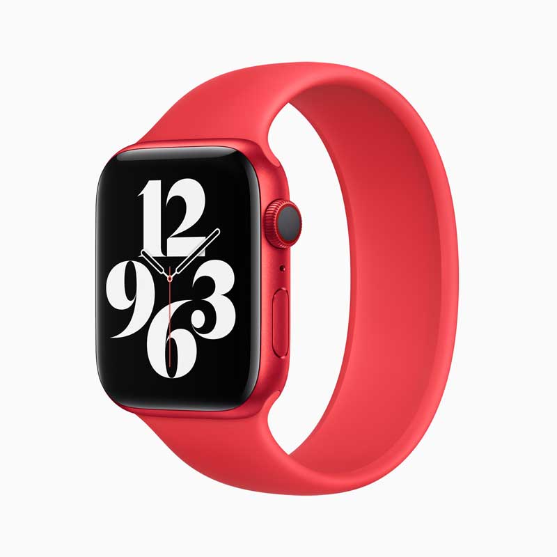 Apple watch series 6 aluminum red case