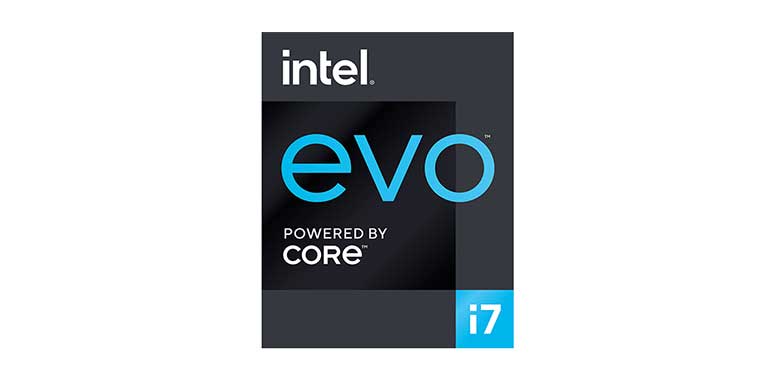 label Intel evo i7
