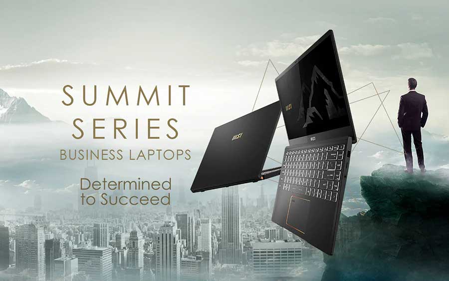 seri laptop bisnis msi summit