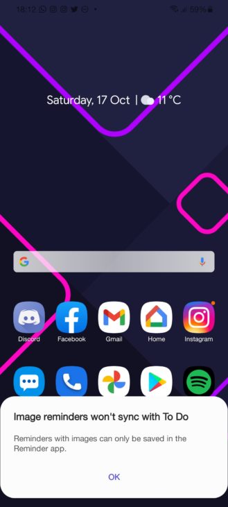 Samsung Reminder X Microsoft To Do