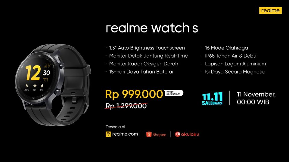 Harga realme Watch S