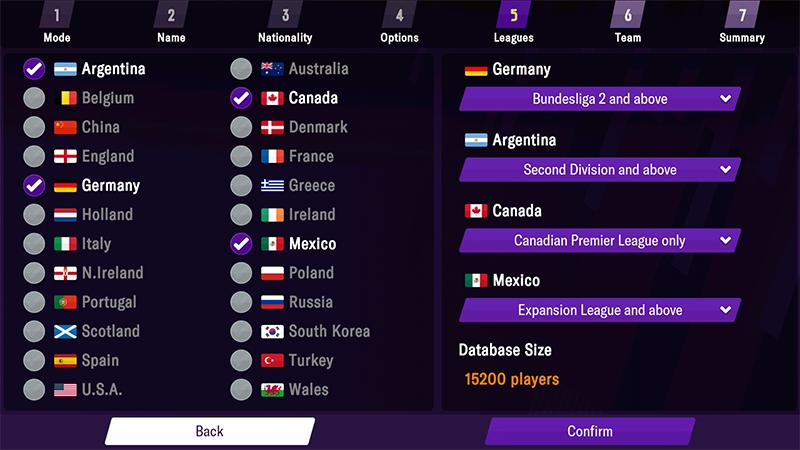 football manager 2021 ios android countries