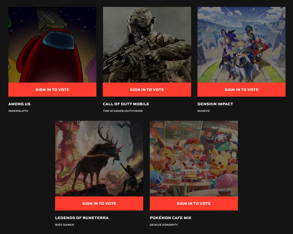 nominasi best mobile game 2020