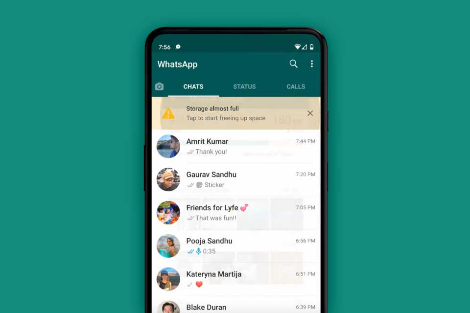 whatsapp management storage