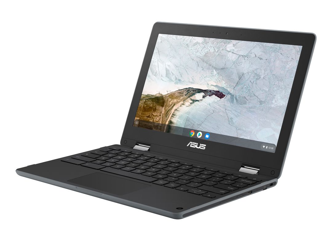 22222222 ASUS Chromebook Flip C214 Product photo 1A Dark Grey 08 Non touch screen Non stylus