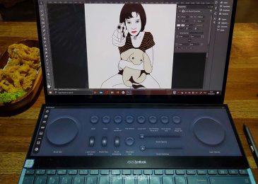 laptop punya panel khusus untuk desain