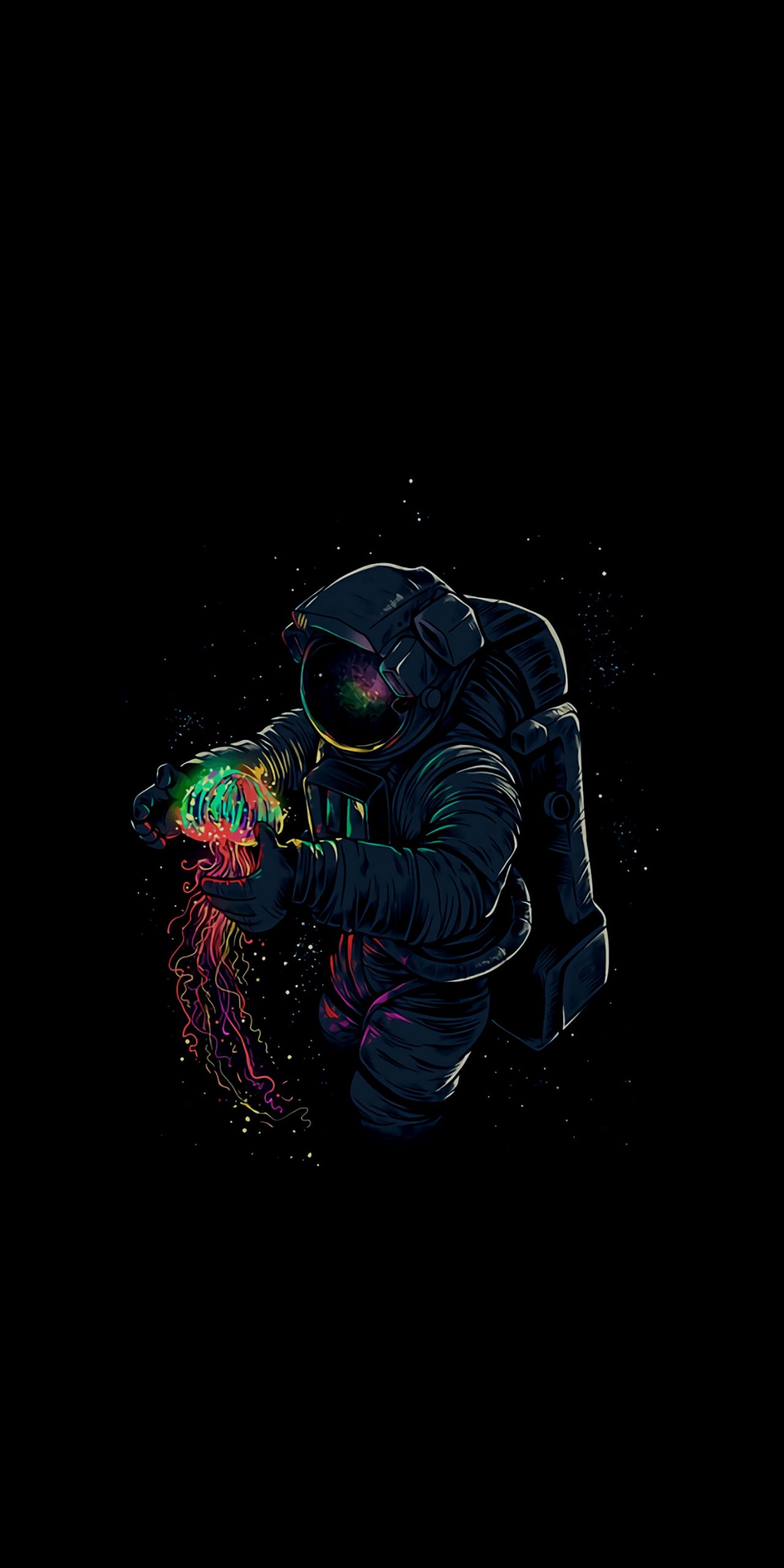 wallpaper astronot amoled