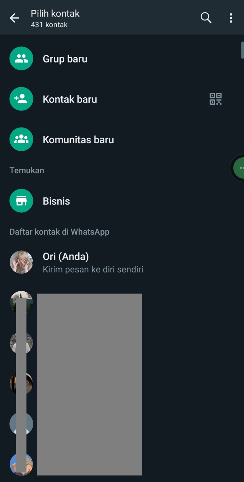 Cara Kirim Pesan WhatsApp 2