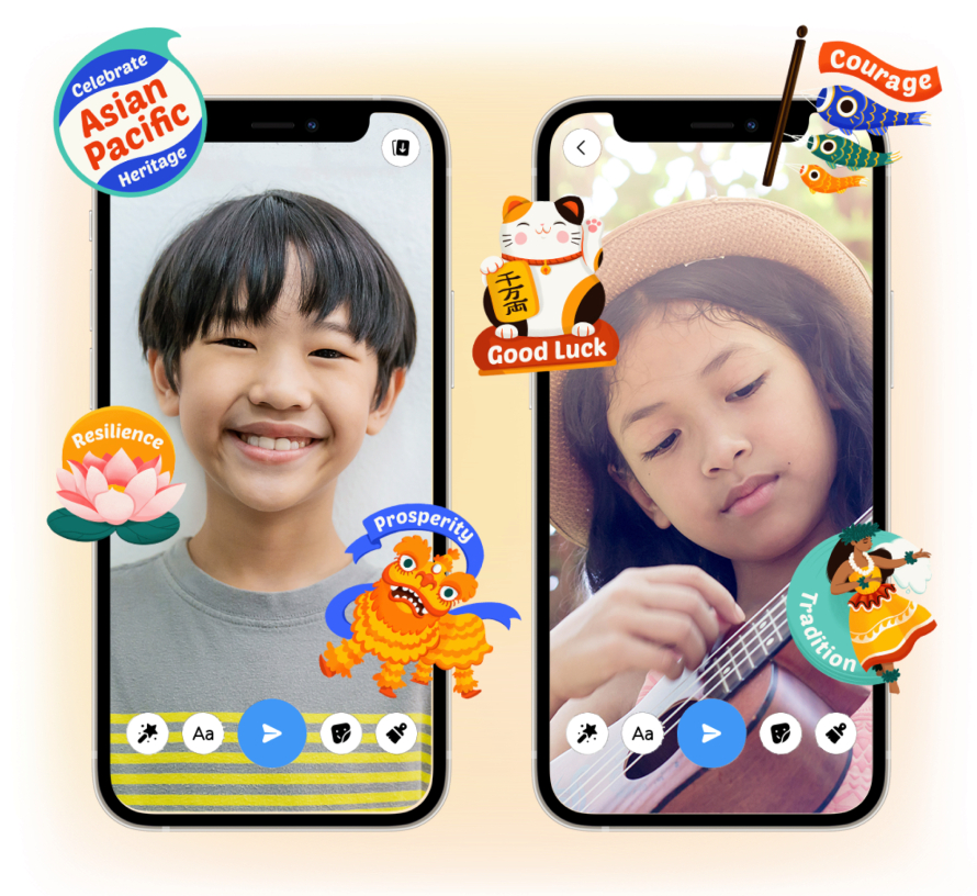 Messenger Kids APAHM Camera Stickers