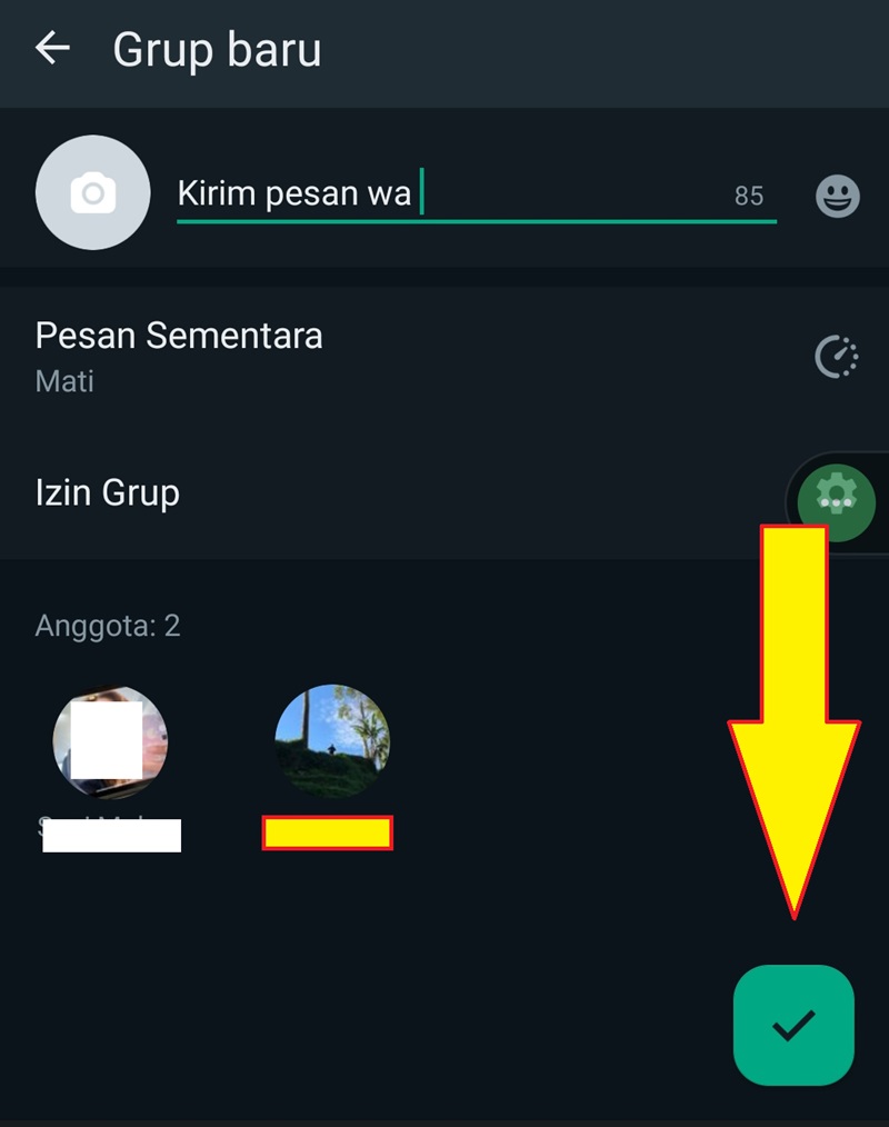 cara bikin grup WA 2